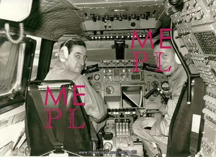 : Brian Trubshaw (left) BAC Concorde chief test pilot : Brian Trubshaw (left) BAC Concorde chief test pilot