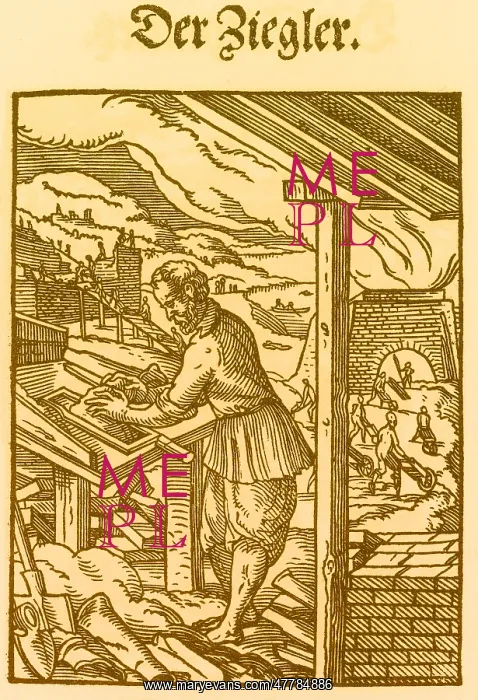 : Brick Maker, Medieval Tradesman : Brick Maker, Medieval Tradesman