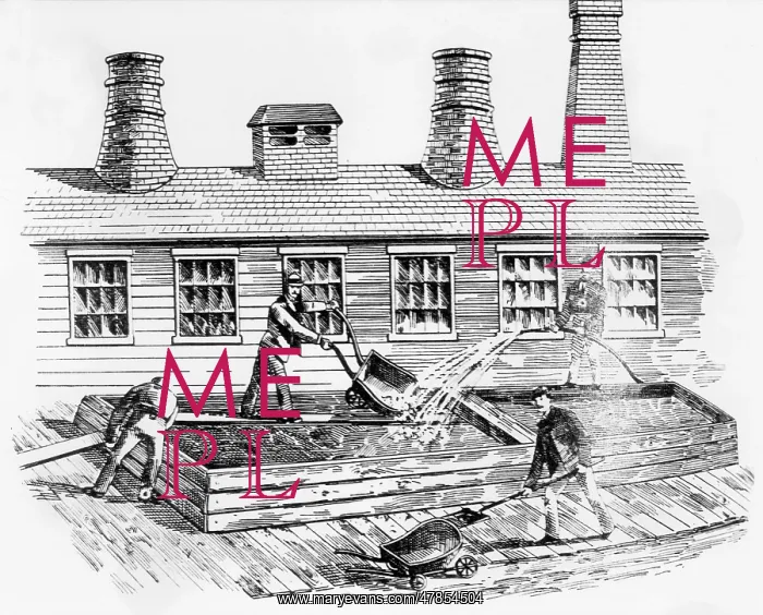  : Brickmaking, platform for mixing clay