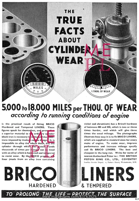 : Brico Aero Engine Cylinder Liners : Brico Aero Engine Cylinder Liners