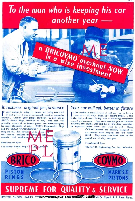 : Brico - Covmo. Bricovmo Piston Rings: Brilybdenum : Brico - Covmo. Bricovmo Piston Rings: Brilybdenum