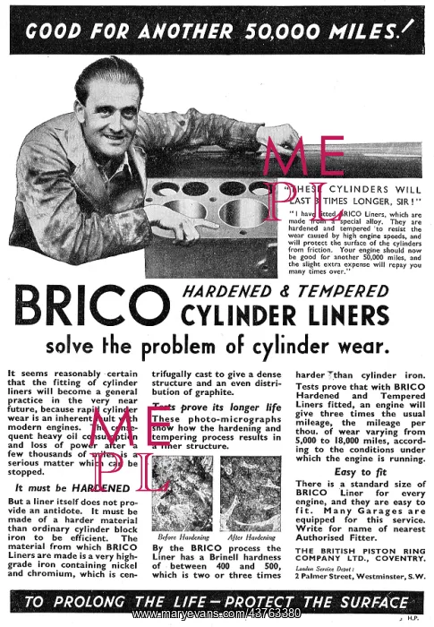 : Brico Piston Rings & Cylinder Liners : Brico Piston Rings & Cylinder Liners