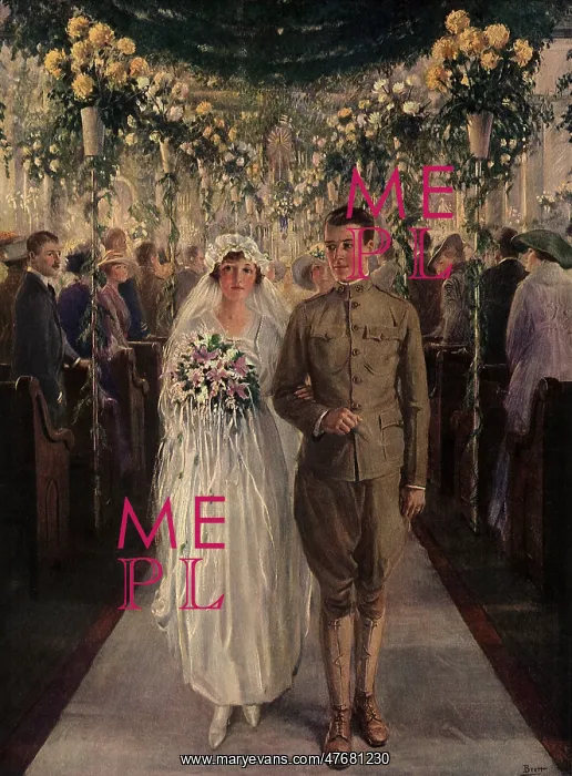  : Bride and Military Groom