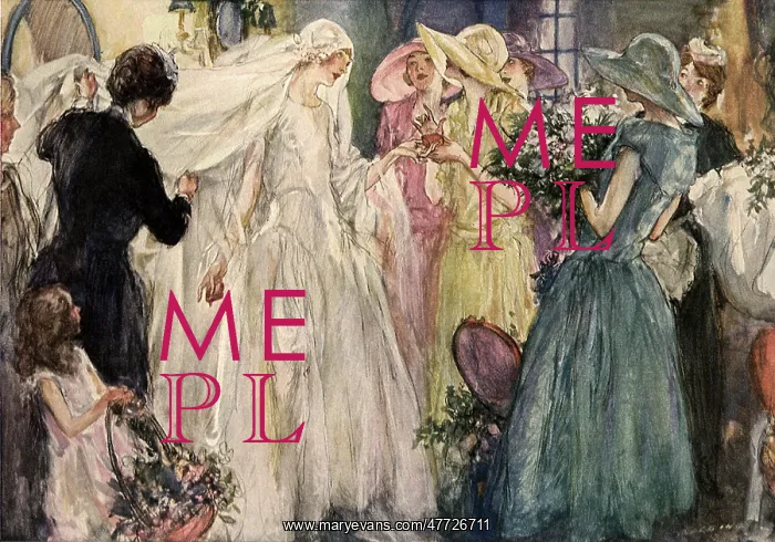 : Bride surrounded by Bridesmaids : Bride surrounded by Bridesmaids
