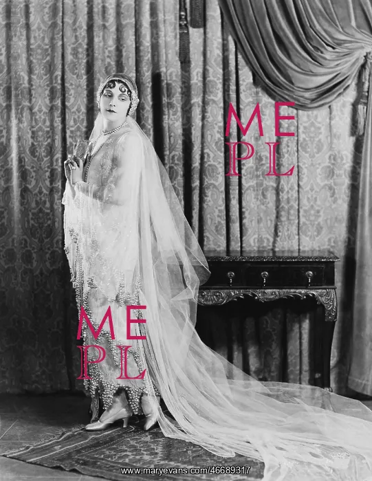 : Bride in her wedding dress : Bride in her wedding dress