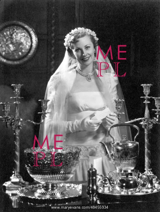  : Bride with wedding presents
