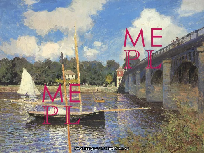  : The Bridge at Argenteuil, by Monet