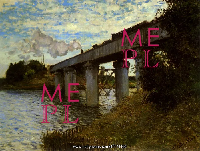  : Bridge at Argenteuil, by Monet