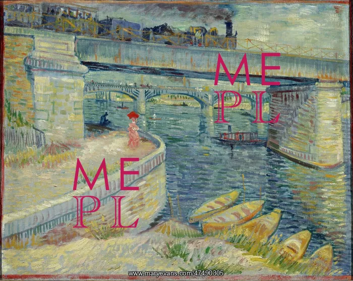 : The Bridge at Asniures, by Van Gogh : The Bridge at Asniures, by Van Gogh