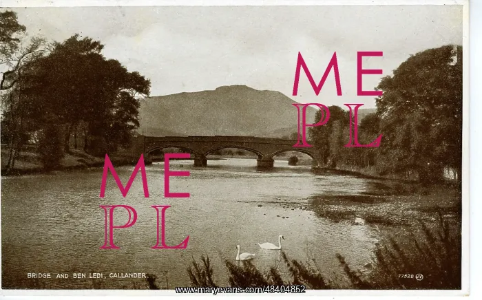 : Bridge & Ben Ledi, Callander, Stirlingshire : Bridge & Ben Ledi, Callander, Stirlingshire