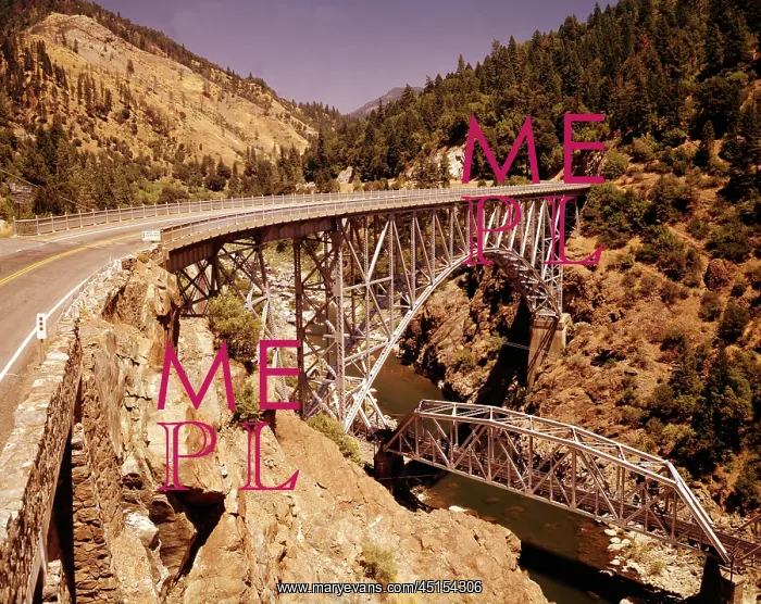 : Bridge Over Feather River Canyon : Bridge Over Feather River Canyon