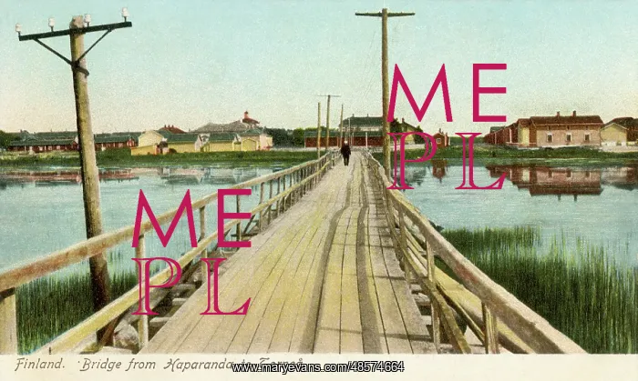 : Bridge from Haparanda to Tornio, Sweden-Finland : Bridge from Haparanda to Tornio, Sweden-Finland