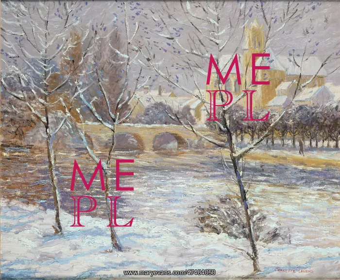 : The Bridge at Moret sur Loing ' snowscene : The Bridge at Moret sur Loing ' snowscene