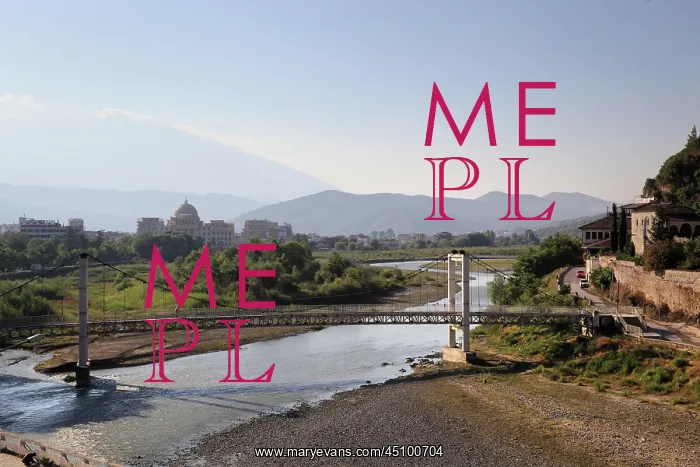 : Bridge over the Osum river, Berat, Albania : Bridge over the Osum river, Berat, Albania
