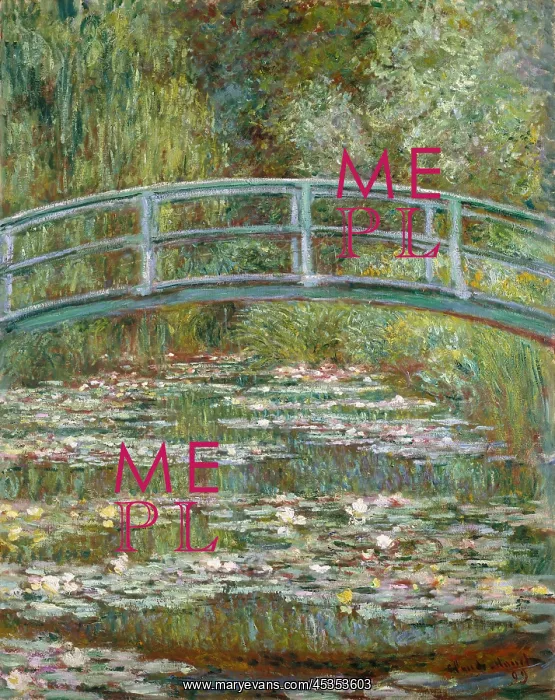 : Bridge over a Pond of Water Lilies, by Claude Monet : Bridge over a Pond of Water Lilies, by Claude Monet