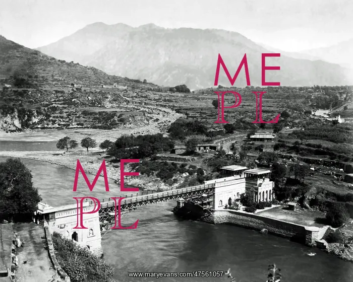 : Bridge over River Jhelum, India : Bridge over River Jhelum, India