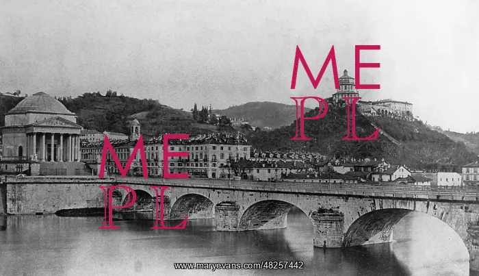 : Bridge over the River Po, Turin, Italy : Bridge over the River Po, Turin, Italy