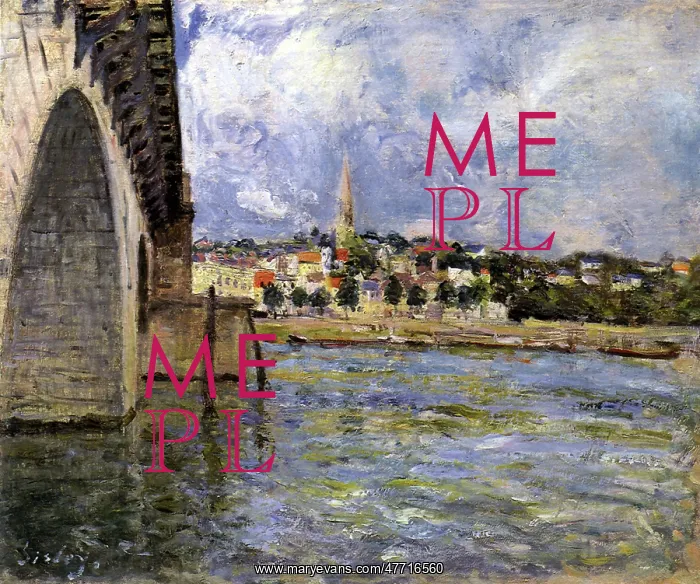 : The Bridge at Saint-Cloud, by Alfred Sisley : The Bridge at Saint-Cloud, by Alfred Sisley
