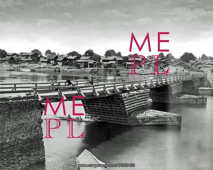 : Bridge in Srinagar, Jammu and Kashmir, India : Bridge in Srinagar, Jammu and Kashmir, India