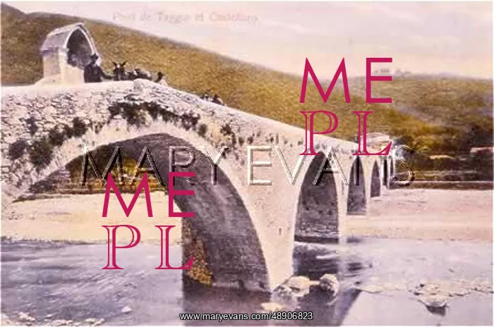 : BRIDGE AT TAGGIA ITALY : BRIDGE AT TAGGIA ITALY