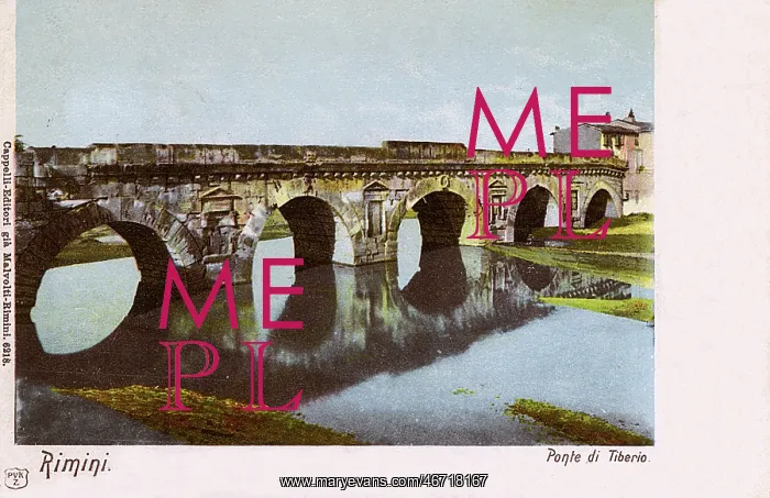 : The Bridge of Tiberius, Rimini, Romagna, Italy : The Bridge of Tiberius, Rimini, Romagna, Italy