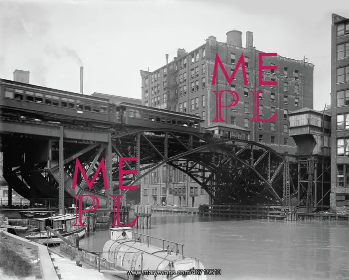 : Bridge - Train - River - Infrastructure - Chicago : Bridge - Train - River - Infrastructure - Chicago