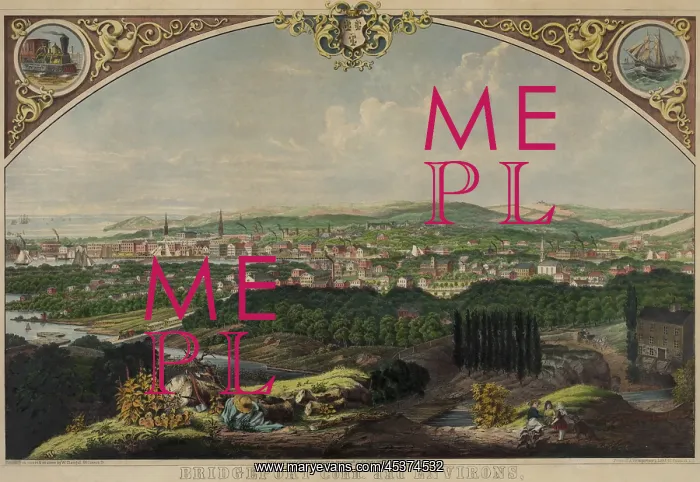 : Bridgeport, Connecticut as seen from Old Mill : Bridgeport, Connecticut as seen from Old Mill