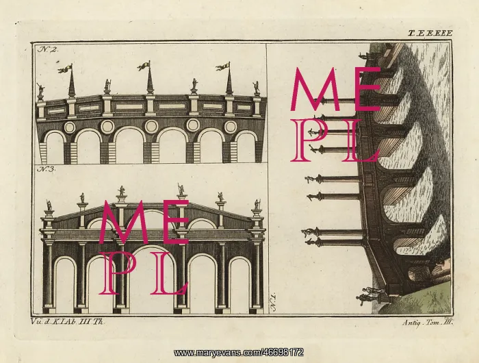 : Bridges of Hadrian, Triumphal and Aemilius in Rome : Bridges of Hadrian, Triumphal and Aemilius in Rome