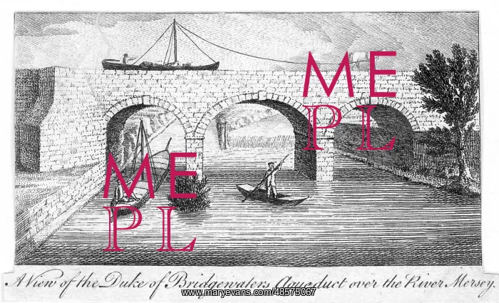 : Bridgewater Canal, aqueduct over the River Mersey : Bridgewater Canal, aqueduct over the River Mersey