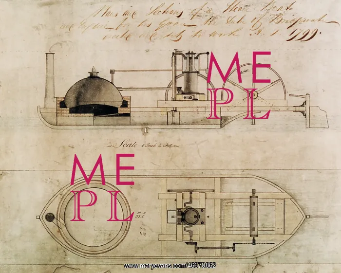 : Bridgewater canal boat diagram, by William Sherratt, 1799 : Bridgewater canal boat diagram, by William Sherratt, 1799
