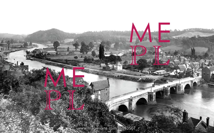  : Bridgnorth, from Castle Walk 1898