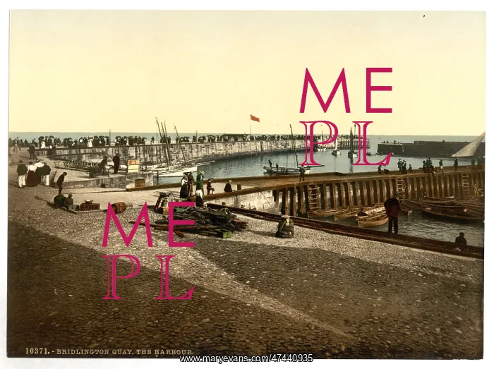 : Bridlington, the harbor, Yorkshire, England : Bridlington, the harbor, Yorkshire, England