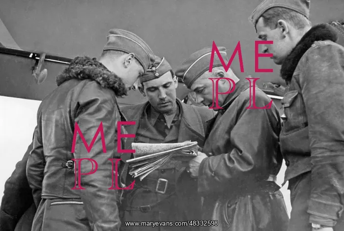 : Briefing at the Condor Legion in Spain, 1939 : Briefing at the Condor Legion in Spain, 1939