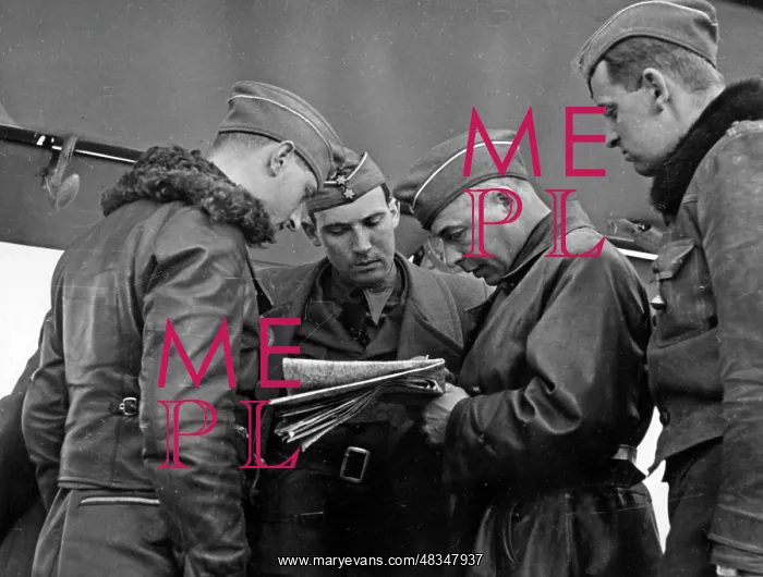: Briefing at the Condor Legion in Spain, 1939 : Briefing at the Condor Legion in Spain, 1939
