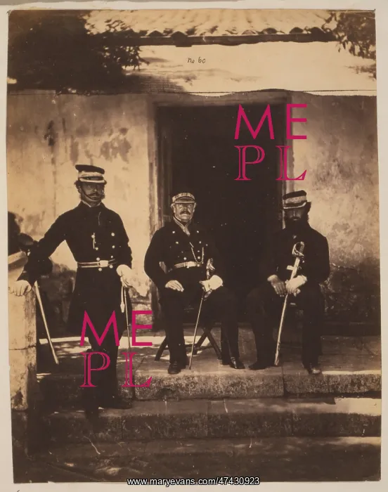 : Brigadier General Lockyer & two of his staff : Brigadier General Lockyer & two of his staff