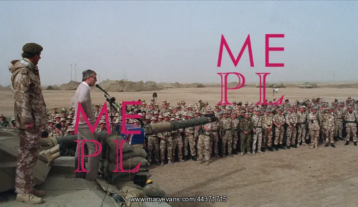 : Brigadier Patrick Cordingley & John Major MP : Brigadier Patrick Cordingley & John Major MP