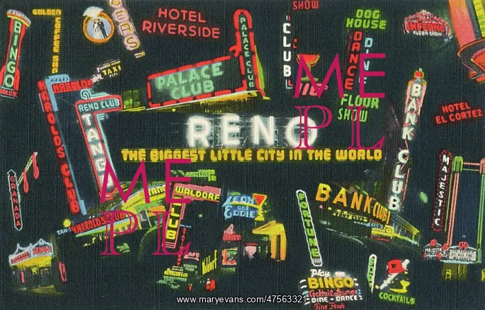 : Bright Lights of Reno, Nevada, USA : Bright Lights of Reno, Nevada, USA