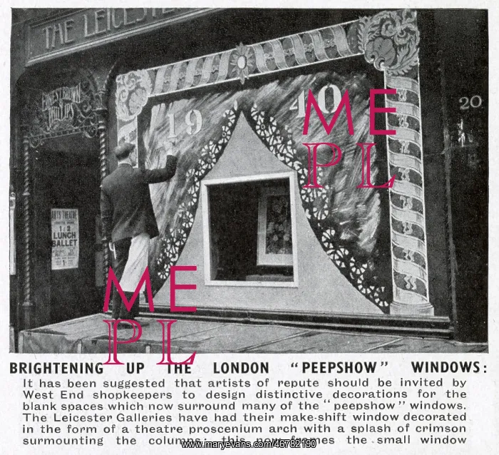 : Brightening up the London Peepshow windows : Brightening up the London Peepshow windows