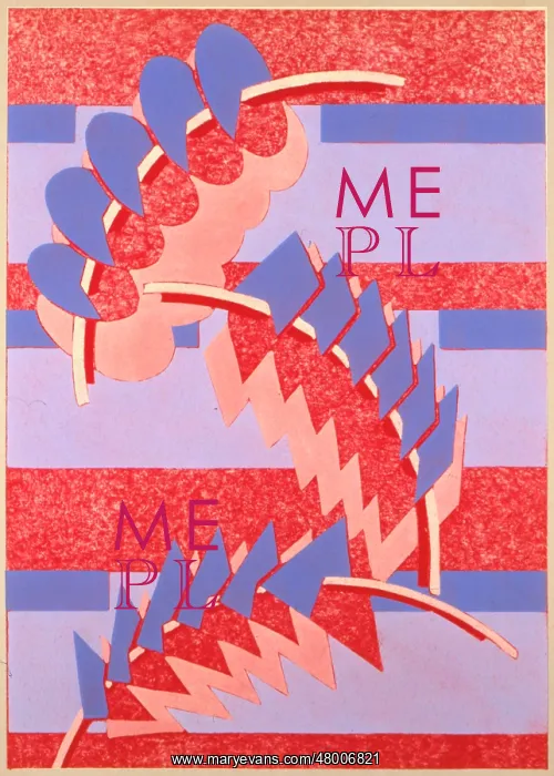 : Brightly coloured abstract design with lines and curves : Brightly coloured abstract design with lines and curves