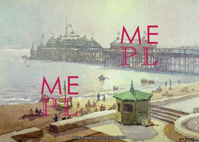 : Brighton ' with pier and bandstand : Brighton ' with pier and bandstand