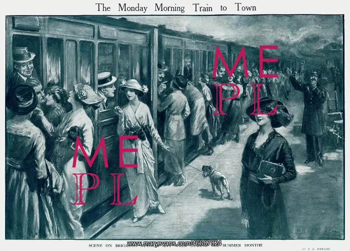 : Brighton Station, train to London : Brighton Station, train to London