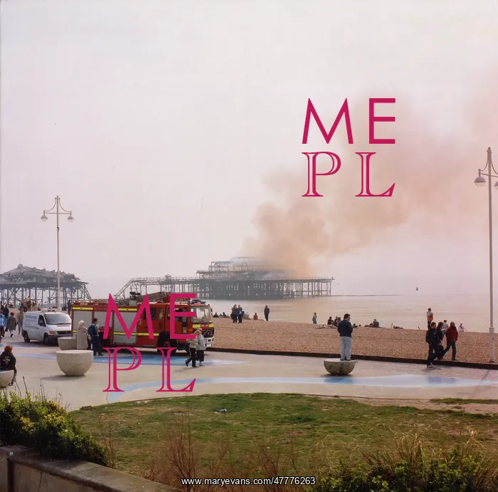 : Brighton West Pier - On Fire : Brighton West Pier - On Fire
