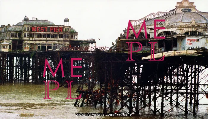 : Brighton West Pier - Prior to fire and final collapse : Brighton West Pier - Prior to fire and final collapse