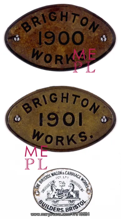 : Brighton Works brass plates : Brighton Works brass plates