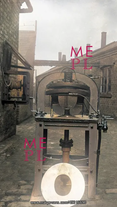 : Brim Press machine at hatworks : Brim Press machine at hatworks