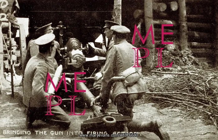  : Bringing the gun into firing action, WW1