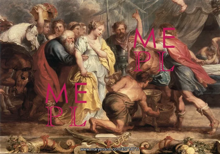 : Briseis Given back to Achilles, by Rubens : Briseis Given back to Achilles, by Rubens