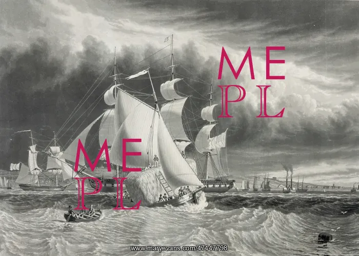 : A brisk gale, bay of New York : A brisk gale, bay of New York