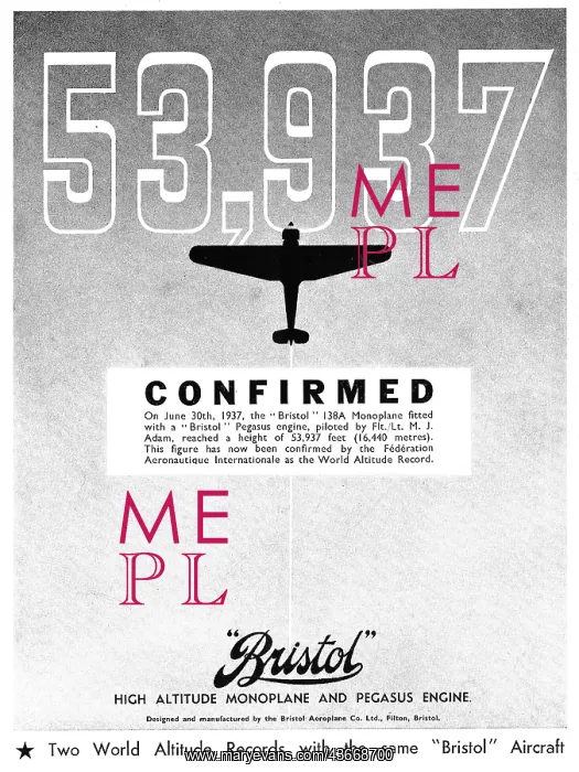 : Bristol 138A Monoplane : Bristol 138A Monoplane