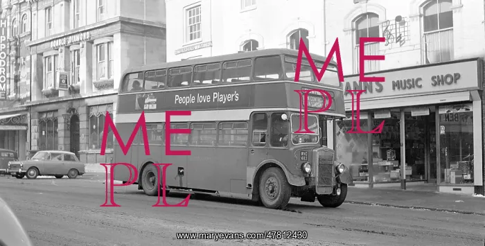 : Bristol 1425 double decker bus, regn. WNO483 : Bristol 1425 double decker bus, regn. WNO483